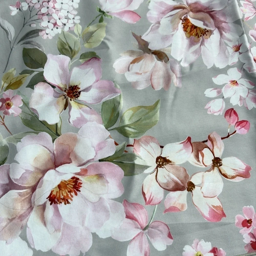 NEW Anne de Solene Voyageuse Rose Sateen 300 TC Organic Cotton Euro Sham